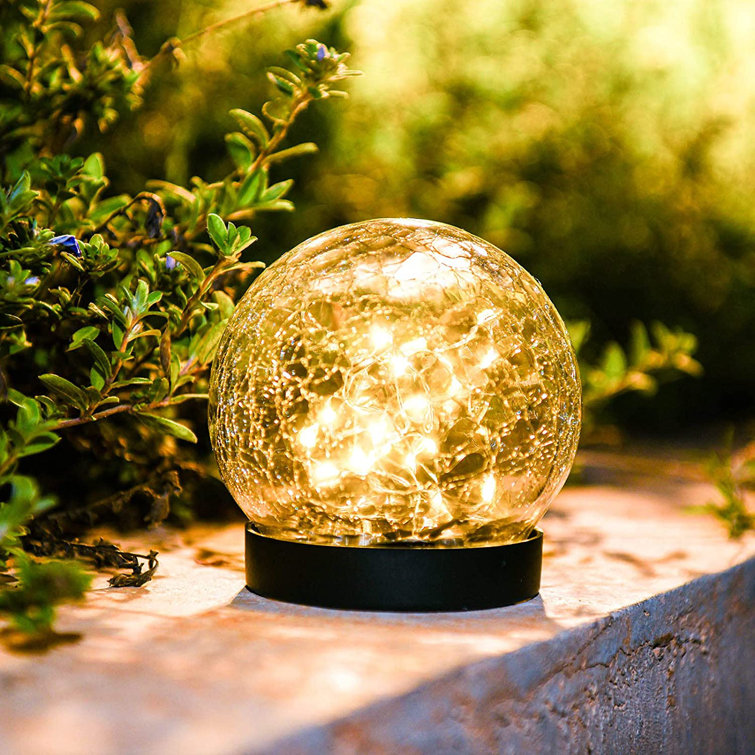 Warm White LED Light Solar Powered Light for Walkway Pathway Lawn Patio Yard Christmas Decorations Waterproof Frog Crackle Glass Globe Metal Garden Stake Lights Garden Solar Lights Outdoor Decor Warm White LED Light Solar Powered Light for Walkway Pathway Lawn Patio Yard Christmas Decorations Waterproof Frog Crackle Glass Globe Metal Garden Stake Lights Garden Solar Lights Outdoor Decor