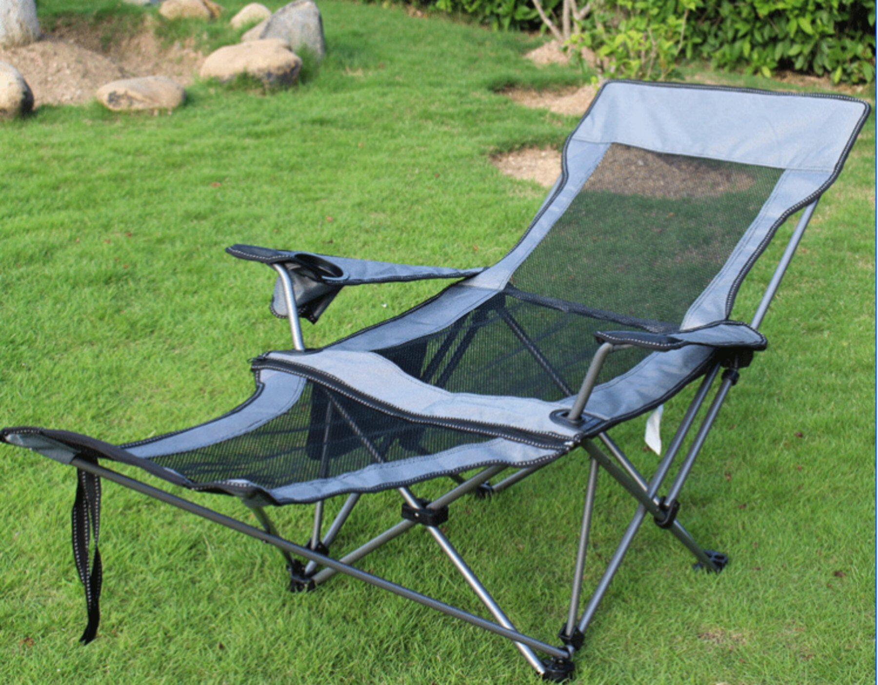 reclining beach chair with foot rest