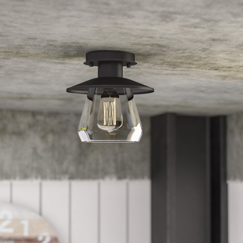 modern farmhouse semi flush mount