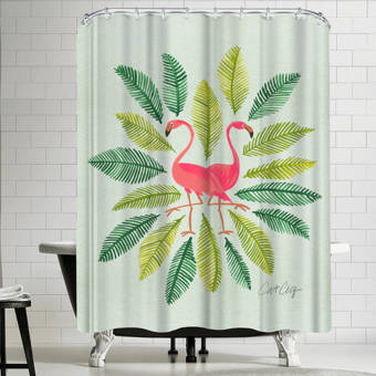 Bay Isle Home Afton On Aqua Single Shower Curtain Wayfair
