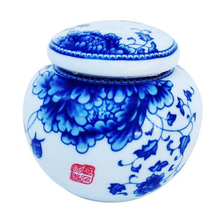 Navy Blue Kitchen Canisters Wayfair Chinese Porcelain Kitchen Canister