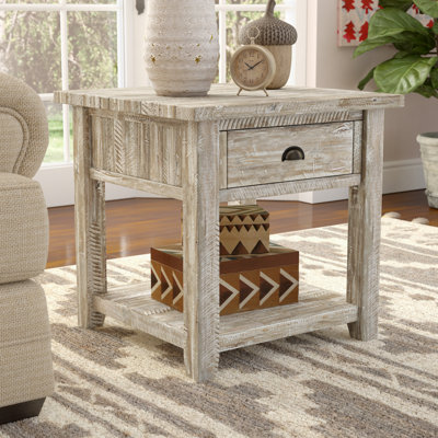 Mistana Jalynn End Table With Storage Color Washed Gray