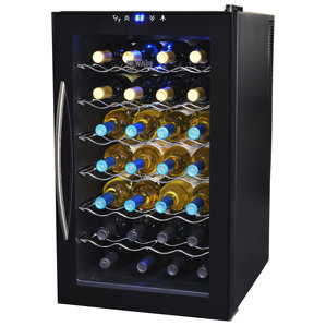 28 Bottle Single Zone Freestanding Wine Cooler by NewAir
