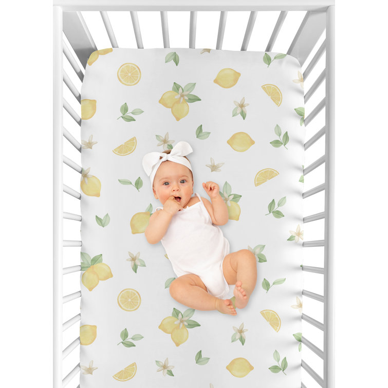 lemon crib sheets