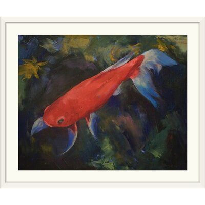 'Haiku Koi Fish' by Michael Creese Painting Print Bay Isle Home™ Size: 27