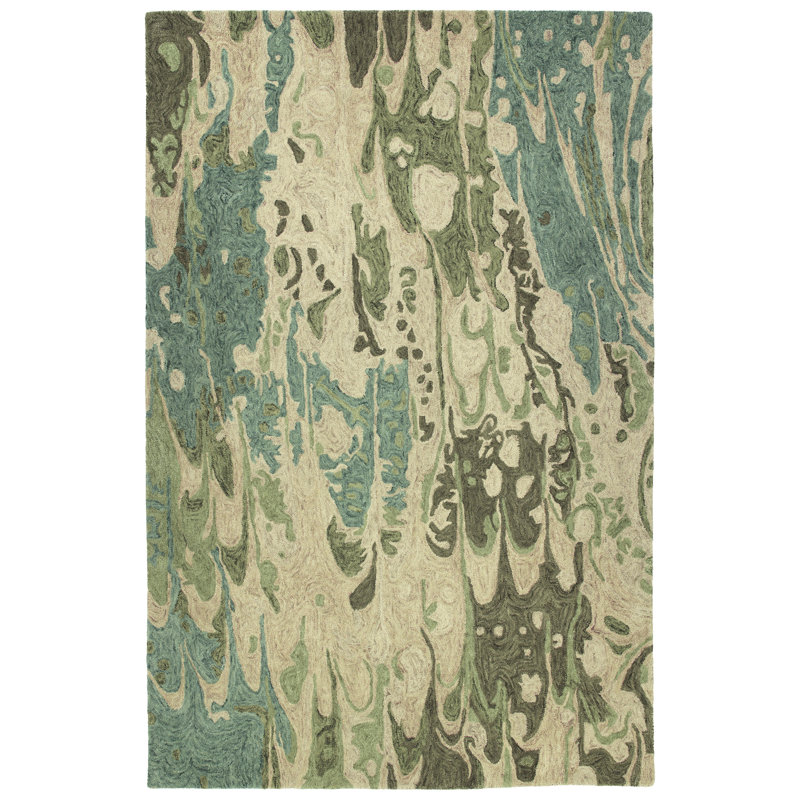 Wade Logan Bargas Hand Tufted Wool Sea Foam Beige Area Rug Reviews Wayfair