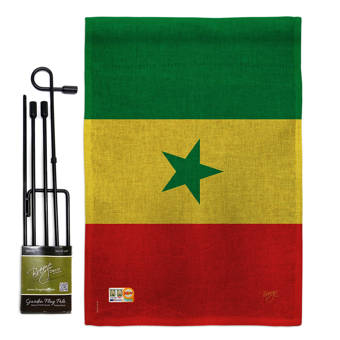 Senegal The World Nationality Impressions 2 Sided Polyester 11 X 16 Ft Flag Set