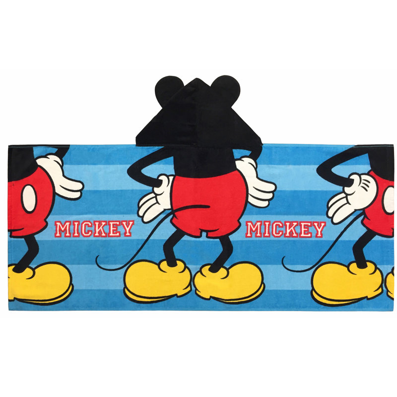 mickey hooded towel