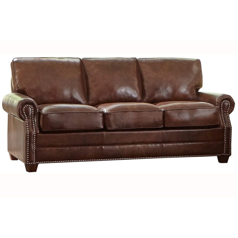 made in usa revo top grain leather sofa