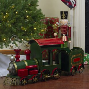 Cute Santa Snowman Christmas Train slot together Stand Decoration Xmas table 