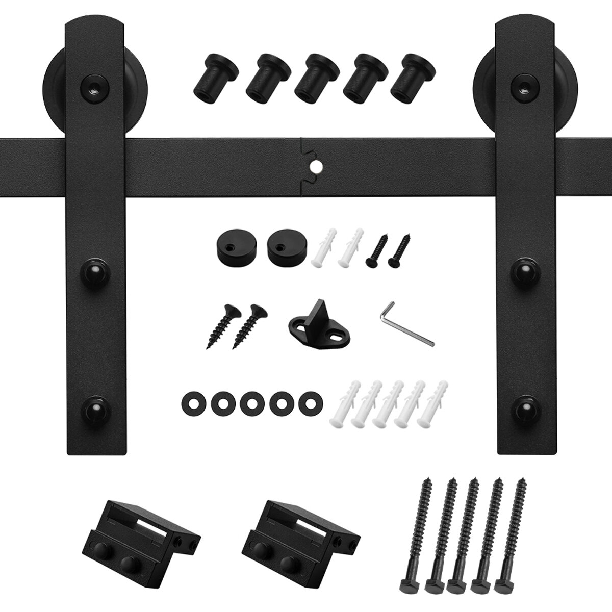 HomLux I Shape Standard Single Barn Door Hardware Kit & Reviews | Wayfair