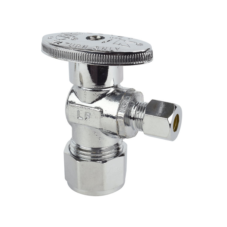 Keeney 1 2 Comp Pex X 1 4 O D Quarter Turn No Crimp Pex Angle Valve Wayfair