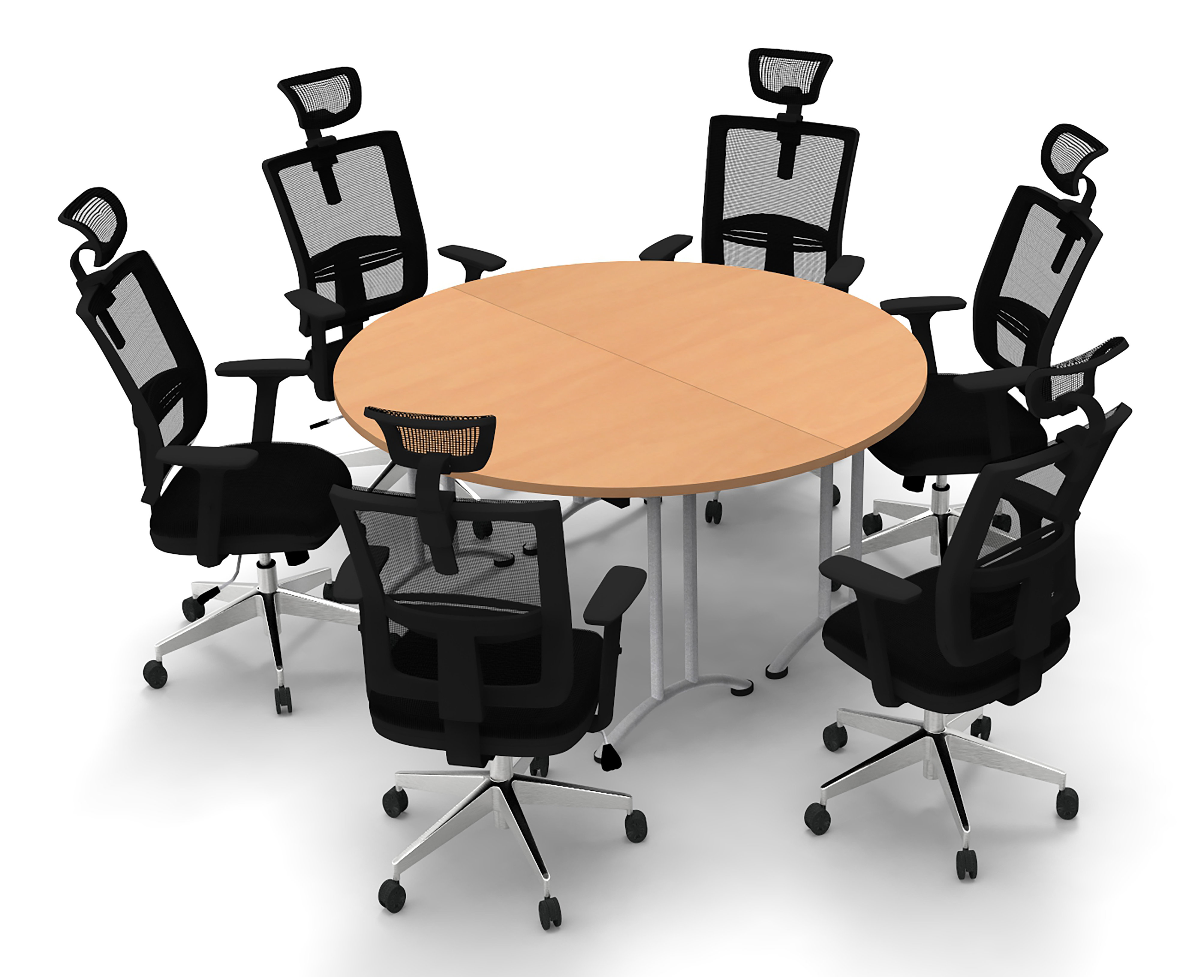 Symple Stuff Cotswald 6 Person Conference Meeting Tables with 6 Chairs