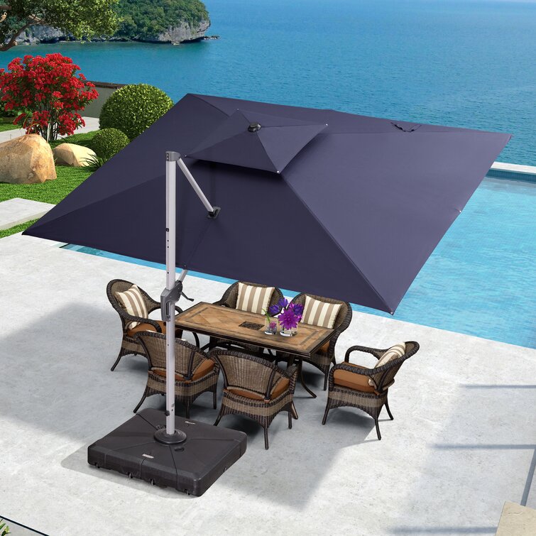 Latitude Run Olivian 106 2 X 143 7 Rectangular Cantilever Umbrella Reviews Wayfair