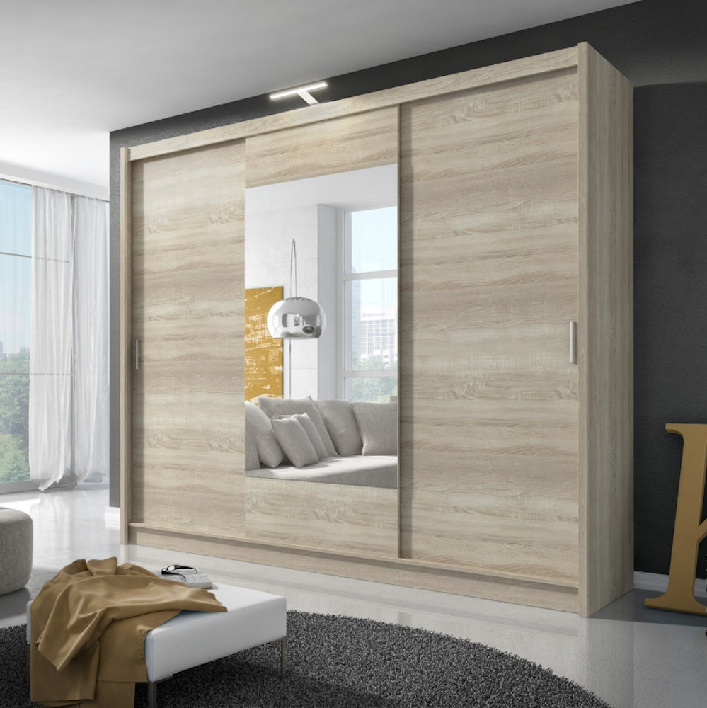 Selsey Living Patti Alu 3 Door Sliding Wardrobe Wayfair Co Uk