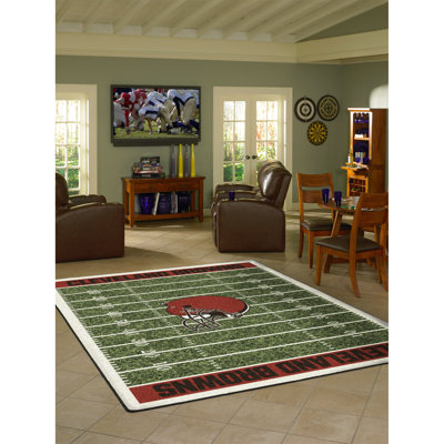 NFL Homefield Area Rug Imperial NFL Team Cleveland Browns Rug Size Rectangle 79 x 109