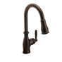 7185SRS,ORB,C Moen Brantford Pull Out Single Handle Kitchen Faucet with ...