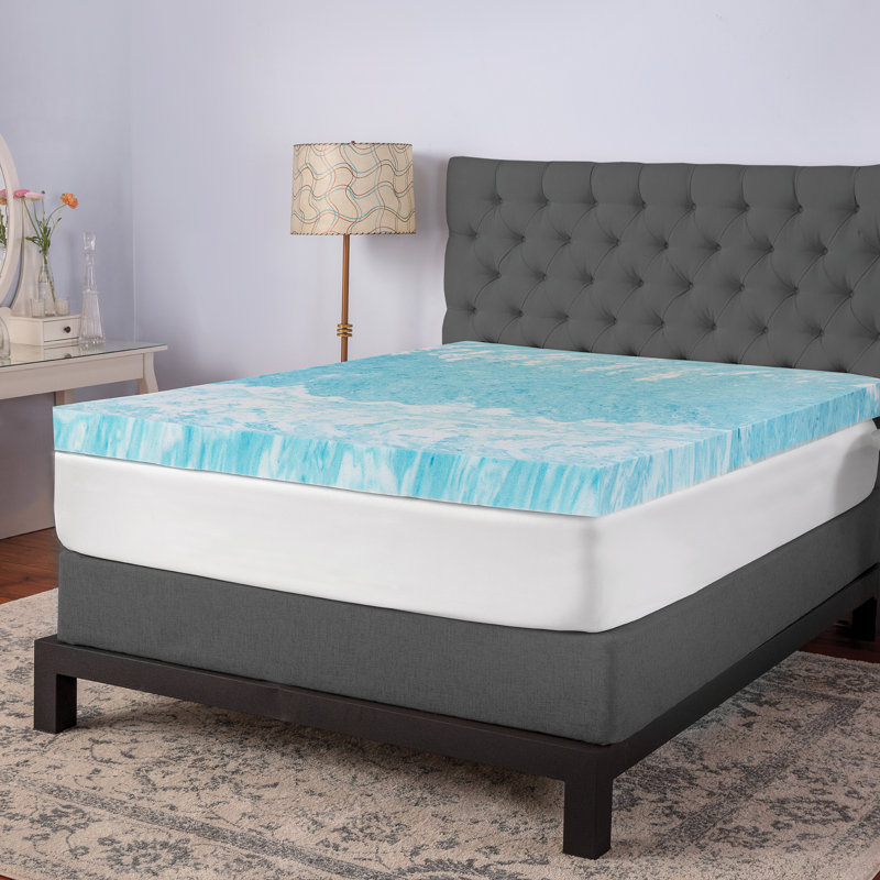 Biopedic Gel Swirl 4 Memory Foam Mattress Topper Reviews Wayfair