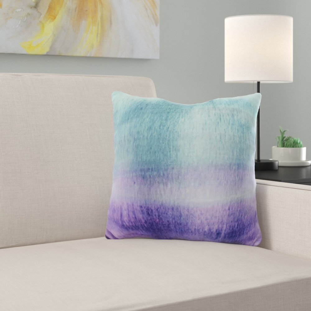 Ebern Designs Ferrel Painted Sunset Outdoor Square Pillow Wayfair