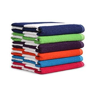 3-Piece Towels Set Square Towel & Soft Towel & Bath Towel Absorbent Multicolored 