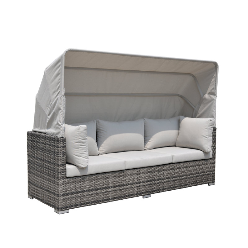 Brayden Studio Strawser 4 Piece Courtyard Casual Daybed Set With