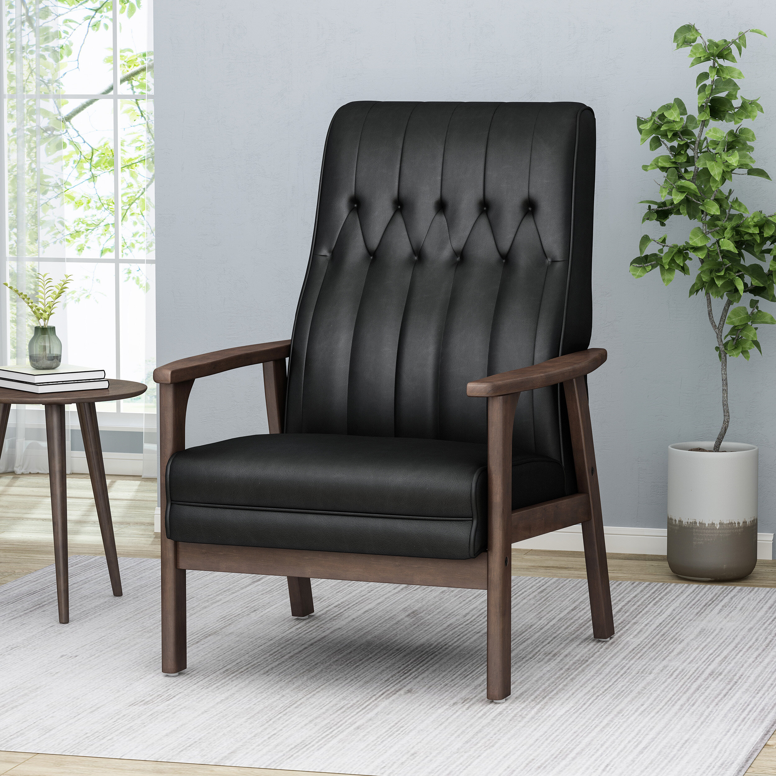 George Oliver Leo Upholstered Armchair & Reviews | Wayfair