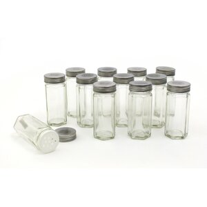 Hexagonal Spice Jars (Set of 12)