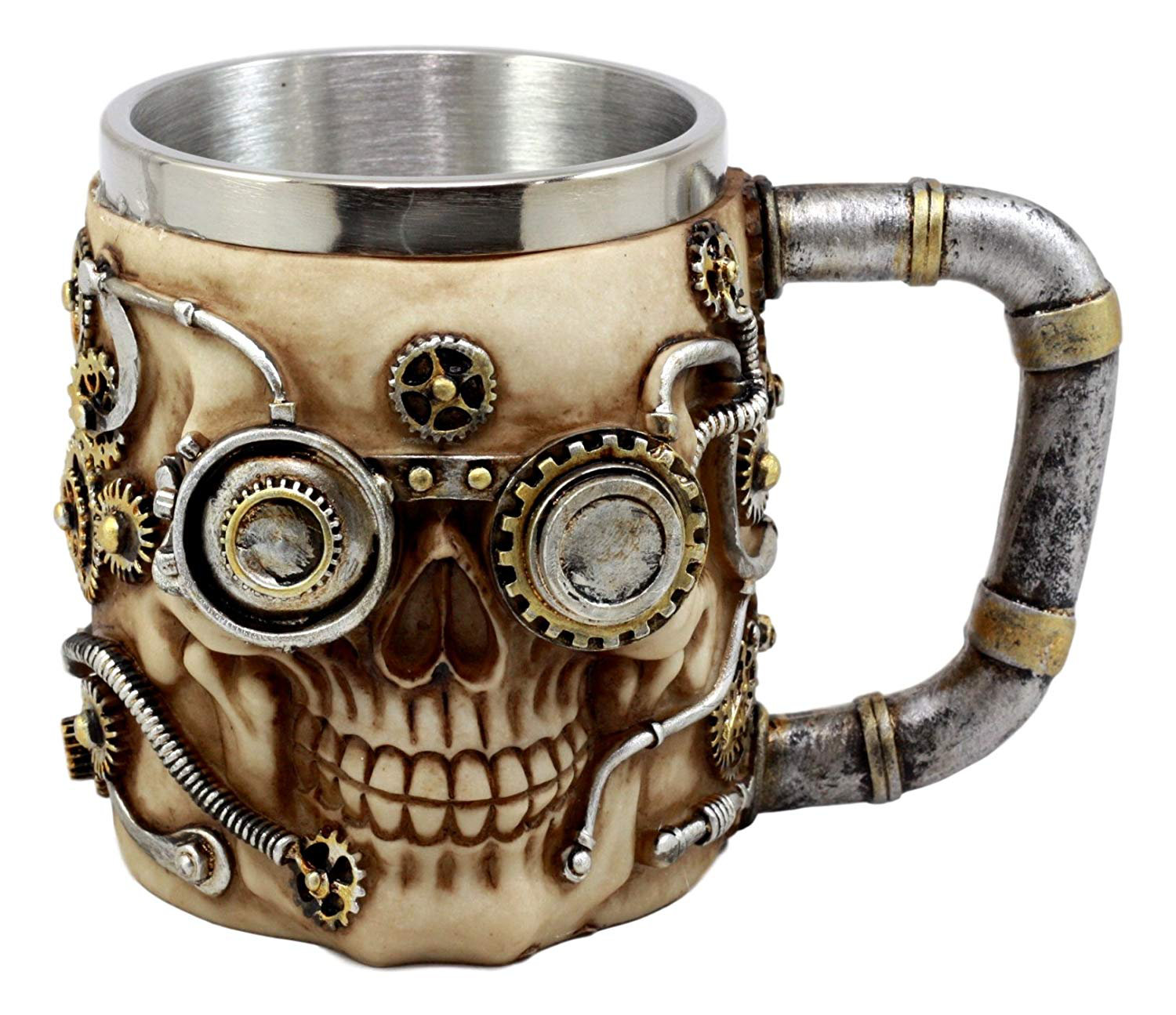 World Menagerie Horing Steampunk Detective Skull Melamine Coffee Mug Wayfair