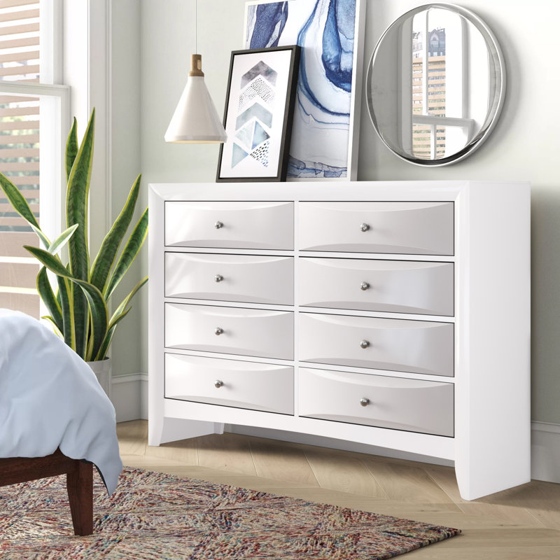 Acme Furniture Ireland 8 Drawer Double Dresser Reviews Wayfair Acme Furniture Ireland 8 Drawer Double