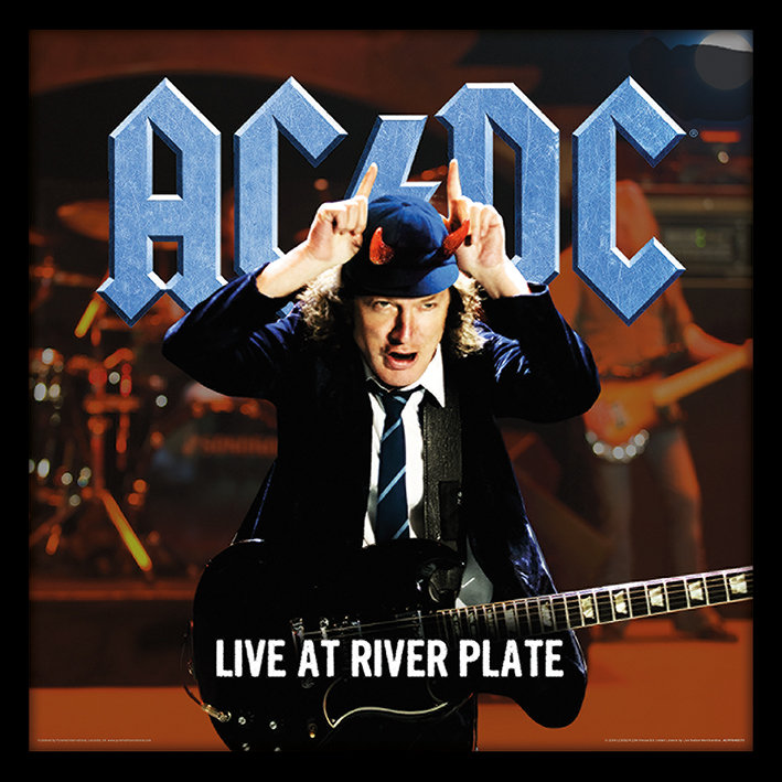 East Urban Home Acdc Live At River Plate Album Cover Framed Wall Art Wayfair Co Uk