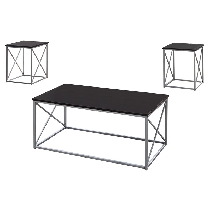 calzada 3 piece coffee table set