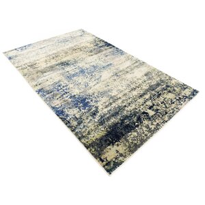 Jani Beige/Navy Blue Area Rug