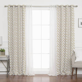 Ebern Designs Lacie Mae Extra Wide Blackout Thermal Grommet Panel Pair Wayfair