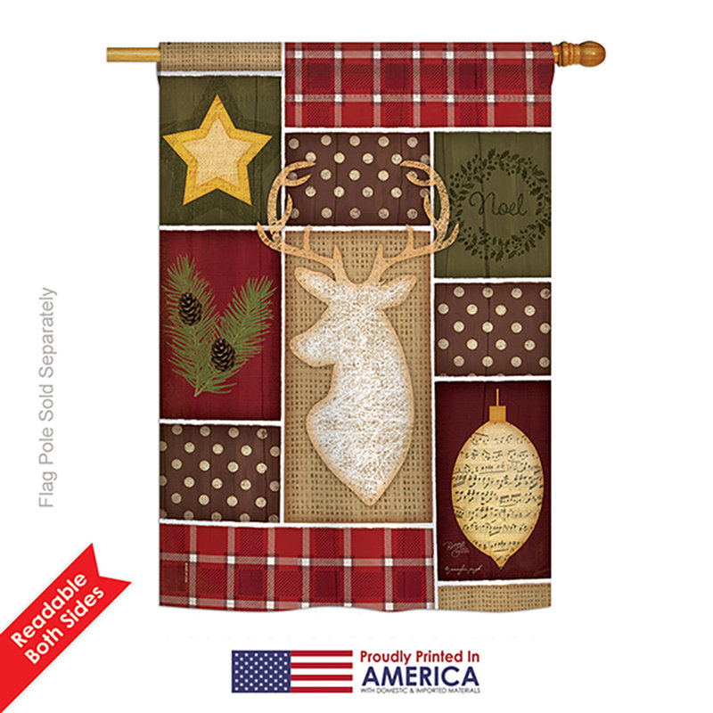 Breeze Decor Christmas 2 Sided Polyester 40 X 28 In House Flag Wayfair
