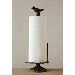 Iron Paper Towel Napkin Holders You Ll Love Wayfair Cast Iron Bird Free Standing Paper Towel Holder