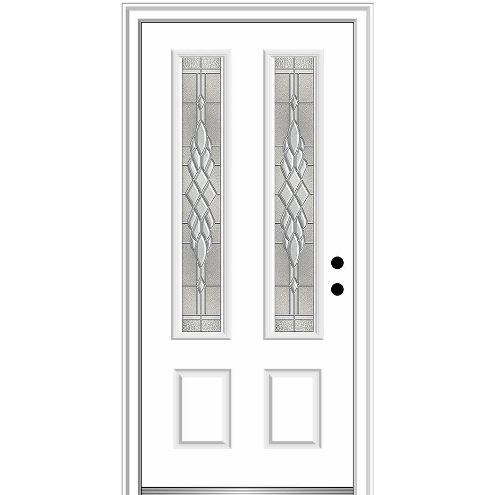Verona Home Design Fibreglass Smooth Grace 2 3 4 Lite 2 Panel