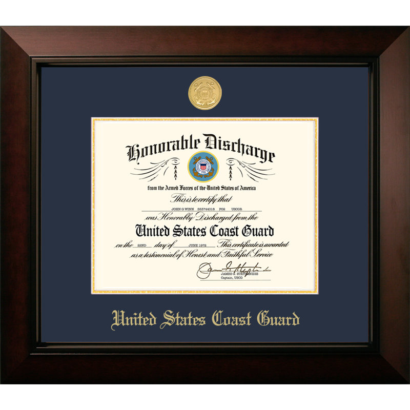 Patf Coast Guard Discharge Legacy Picture Frame Wayfair