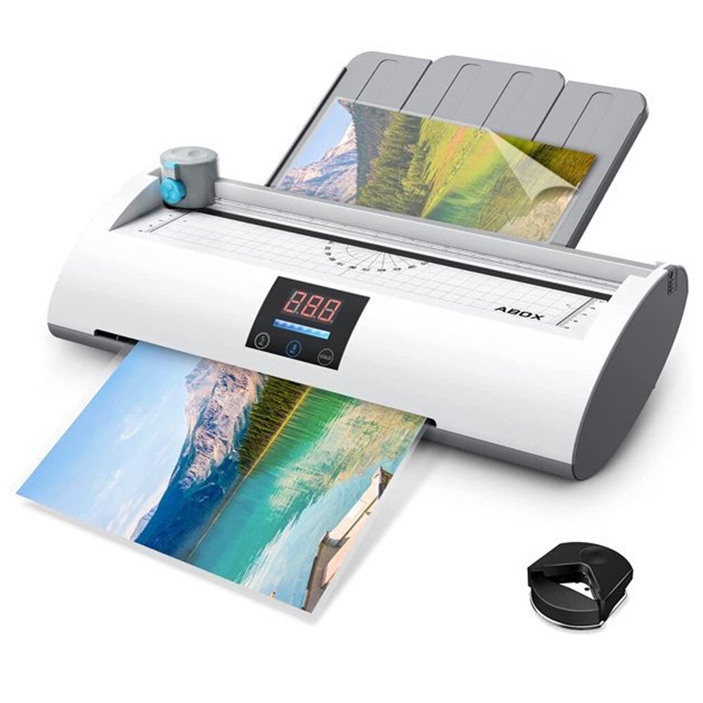 ABOX 2019 Upgrade Thermal Laminator Machines for Home Office A4 Laminator 