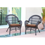 Temani Brown Wicker Chair Wayfair