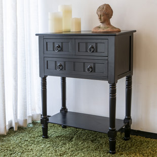 Delightful small black console Small Black Console Table Wayfair