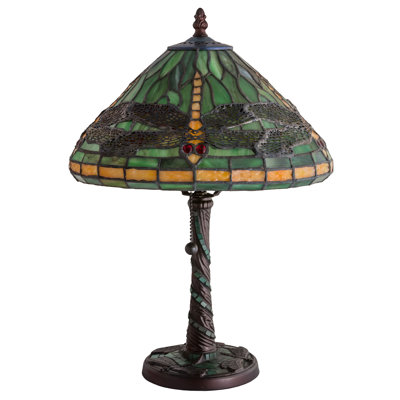 Tiffany 16" Metallic Table Lamp