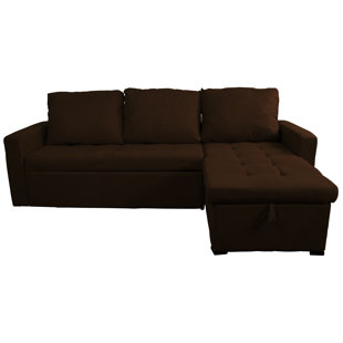 Go to store & view more images Tanesha Reversible Sleeper Sectional by Ebern Designs
