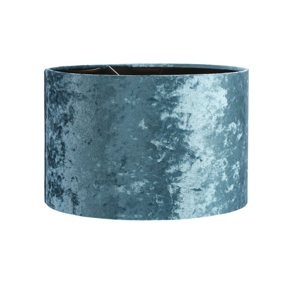 Light shade Handmade Luxurious Teal Blue Velvet Effect Drum Modern Lampshade