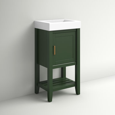 18" single bathroom vanity