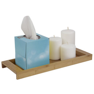 Bamboo Bathroom Furniture Wayfair Riverland Bamboo Vanity Bathroom Accessory Tray