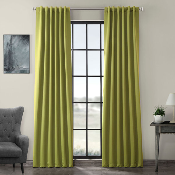 Destinie Solid Color Room Darkening Rod Pocket Single Curtain Panel Reviews Joss Main