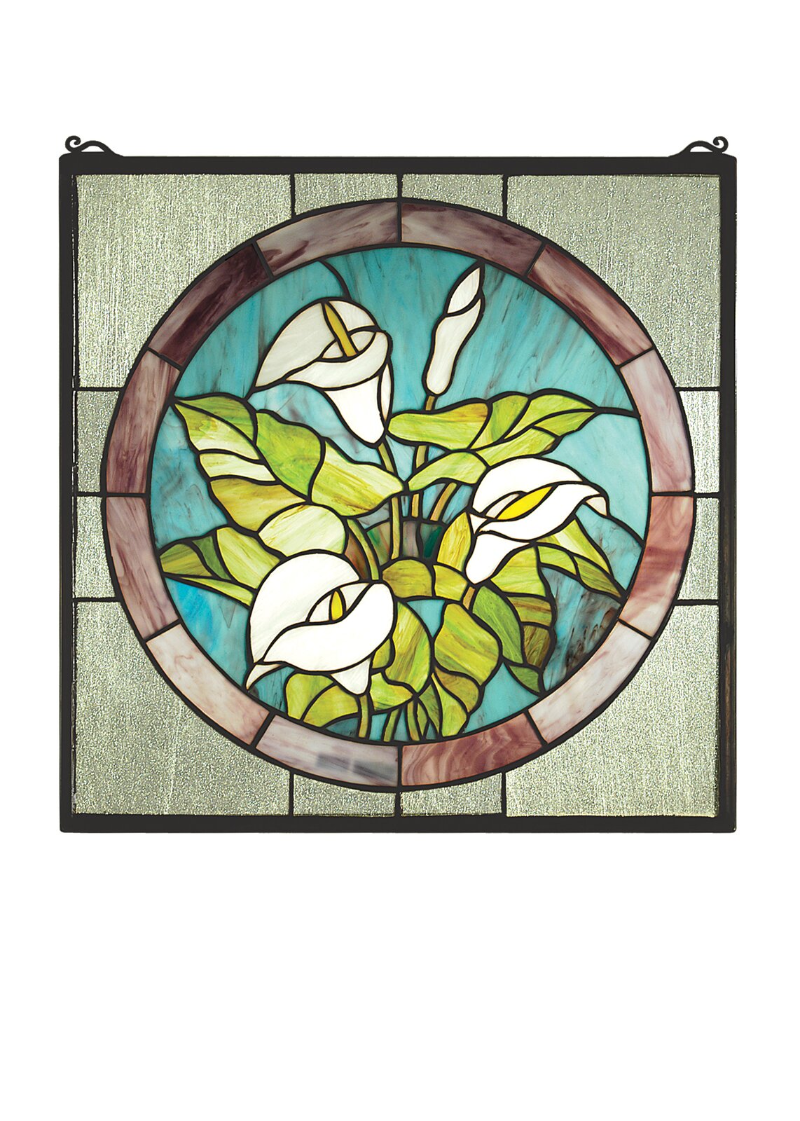 Beautiful Stained Glass Wall Art - Calla Lily Stained Glass Window