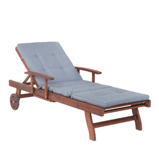 Kerish Reclining Sun Lounger With Cushion By Sol 72 Outdoor