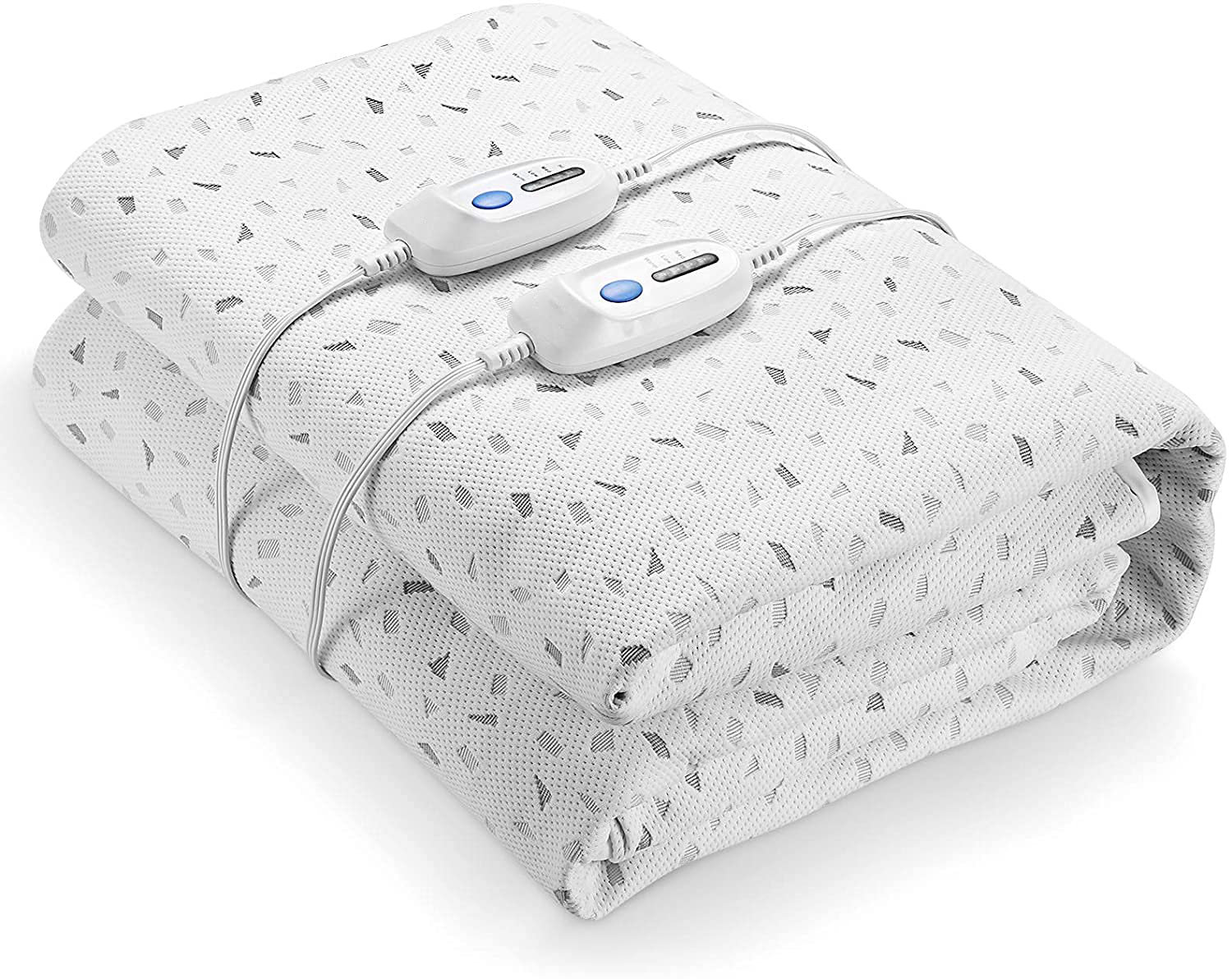 White Noise Dual Controllers King Polyester Heated Mattress Pad Wayfair