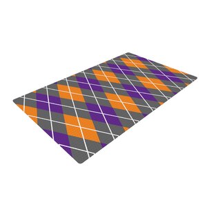 Argyle Dusk Purple/Orange Area Rug